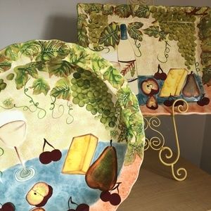 Vintage Platter and Bowl